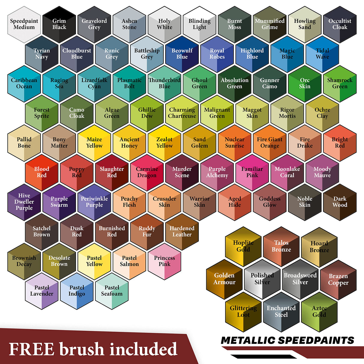 The Army Painter Speedpaint Complete Set 2.0+ - 90x18ml Speed Model Paint Kit Pre Loaded with Mixing Balls, 3 Model Paint Brushes, Army Painter Speed The Army Painter