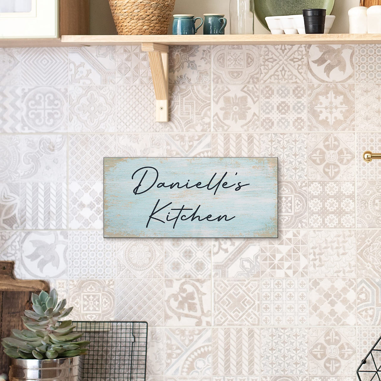 Personalized Signs for Home, Custom Sign with Any Text, 3 Sizes - 12 Background Options & 8 Fonts - Customizable Sign 11X5 Lily's Atelier