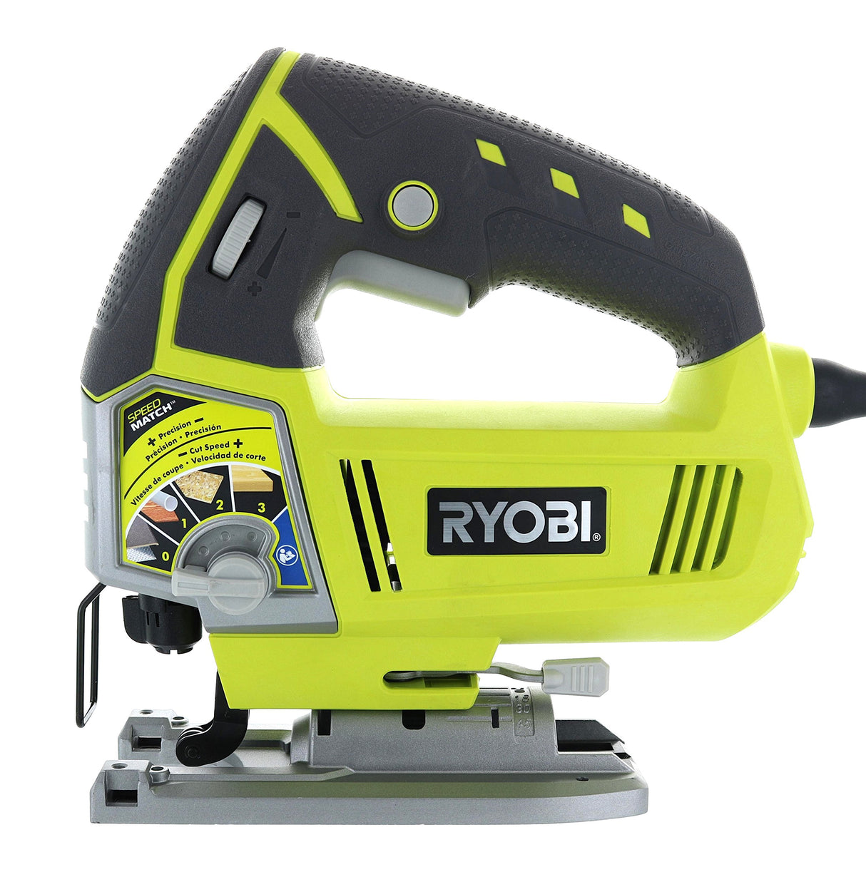 Ryobi JS481LG 4.8 Amp Corded Variable Speed T-Shank Orbital Jig Saw w/ Onboard LED Lighting System Ryobi