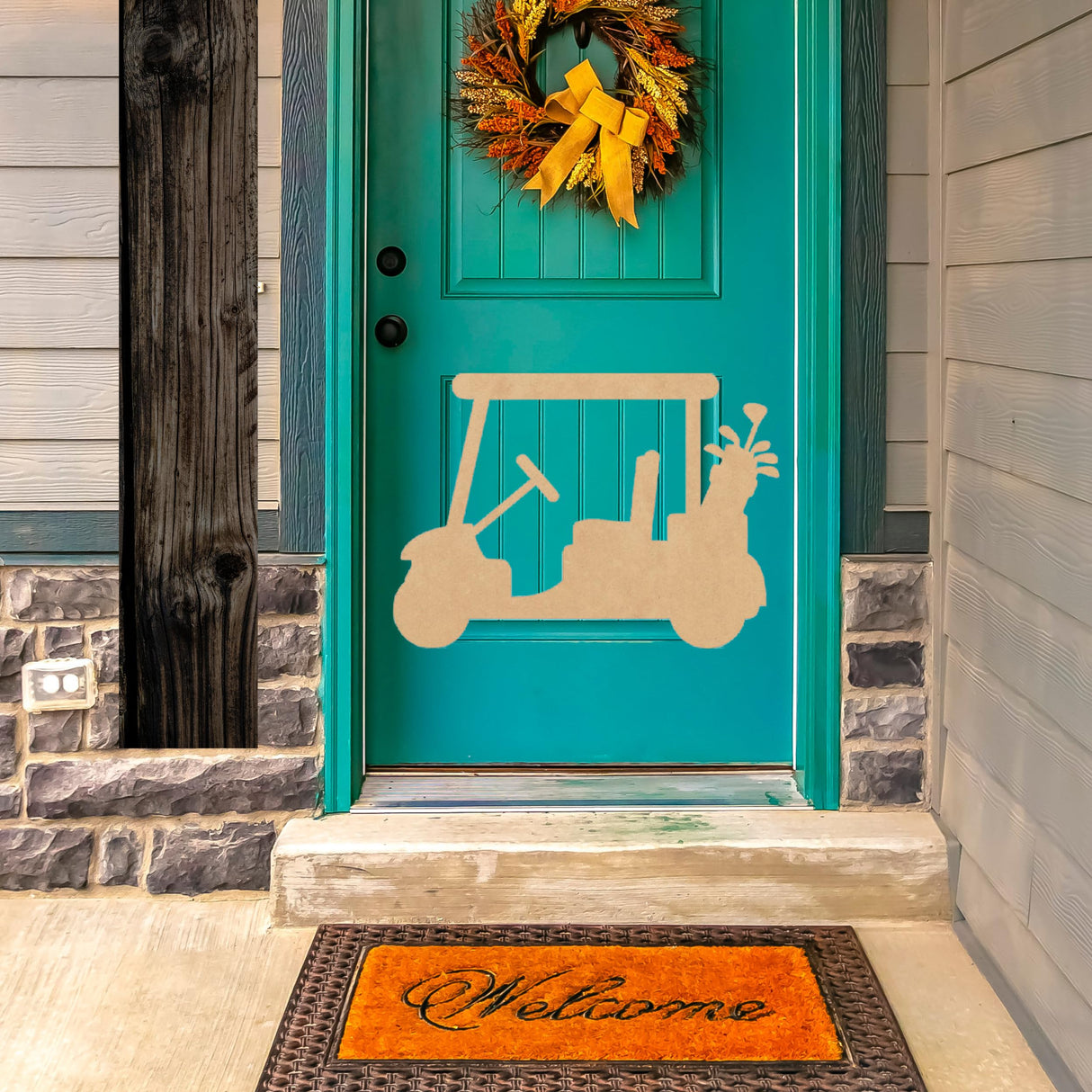 Unfinished Wood Golf Cart 6 Inch Shape, Blank Wooden Sports Golf Craft Cutout, Paintable MDF DIY NEXTCraft