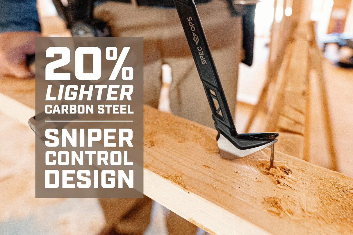 Spec Ops Tools 10" Nail Puller Cats Paw Pry Bar, High-Carbon Steel Spec Ops