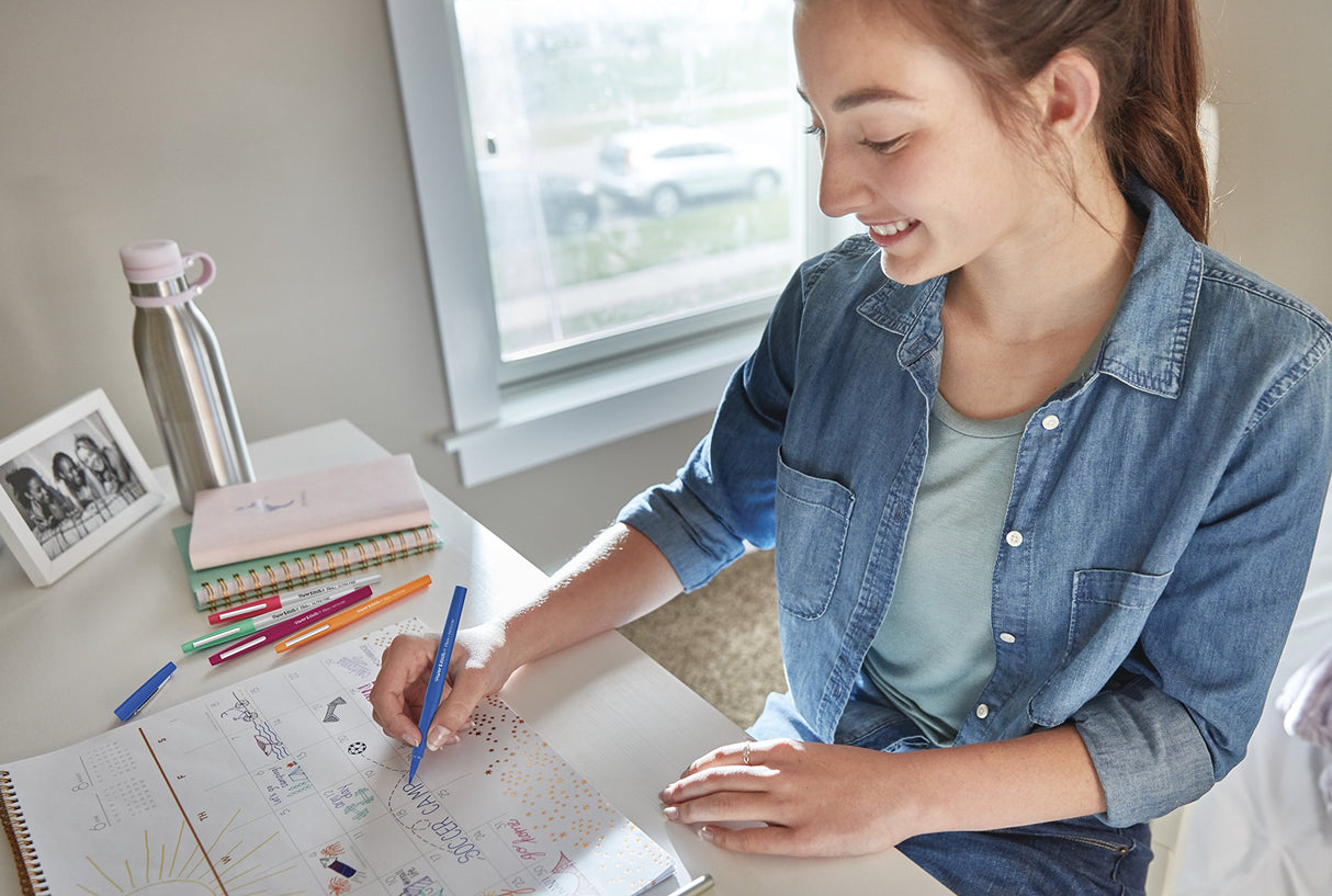 Paper Mate Flair Felt Tip Pens, Medium Point (0.7mm), Assorted Colors, 16 Count Paper Mate