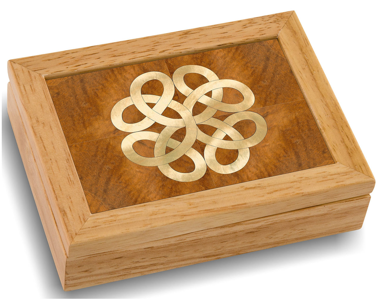 MarqArt Wood Art Celtic Box - Handmade USA - Unmatched Quality - Unique, No Two are the Same - Original Work of Wood Art. A Celtic Gift, Ring, MarqArt