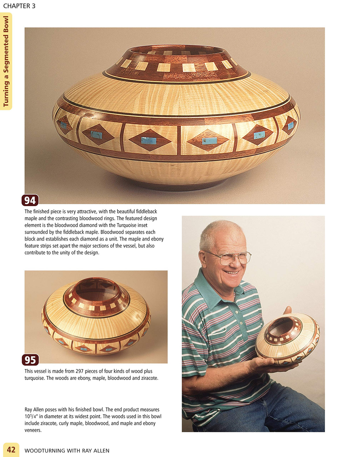 Woodturning with Ray Allen: A Master's Designs & Techniques for Segmented Bowls and Vessels (Fox Chapel Publishing) 11 Plans and a Gallery of Work Design Originals
