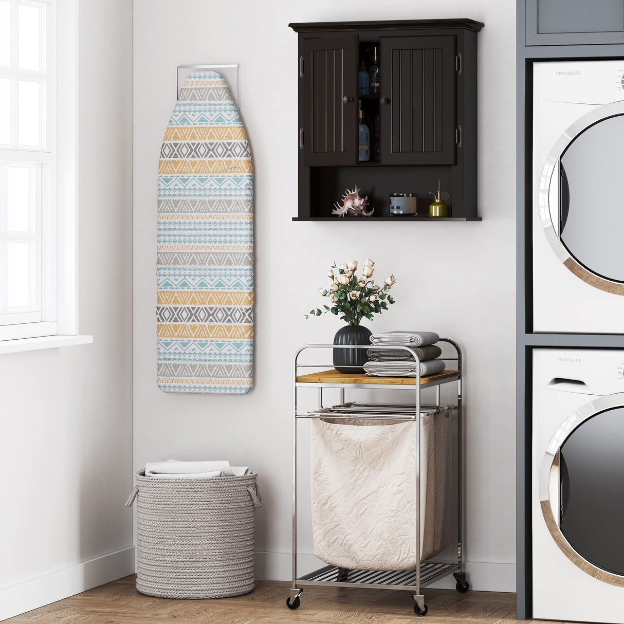 UTEX Bathroom Cabinet Wall Mounted, Wood Hanging Cabinet, Wall Cabinets with Doors and Shelves Over The Toilet for Bathroom,Espresso UTEX