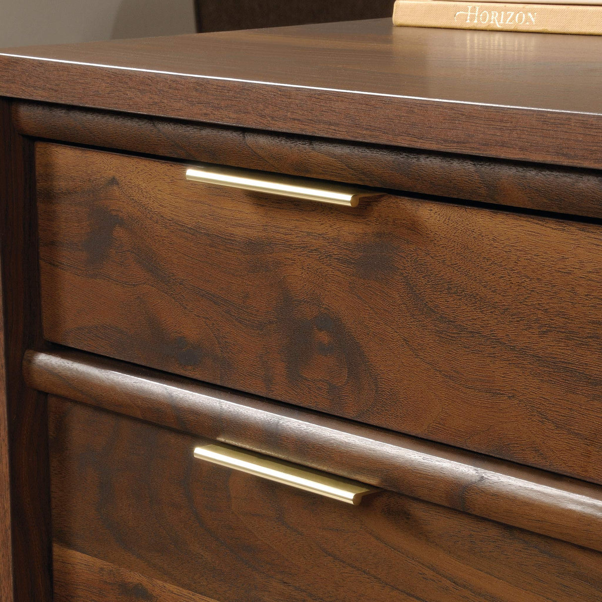 Sauder Clifford Place Executive Desk, Grand Walnut finish Sauder