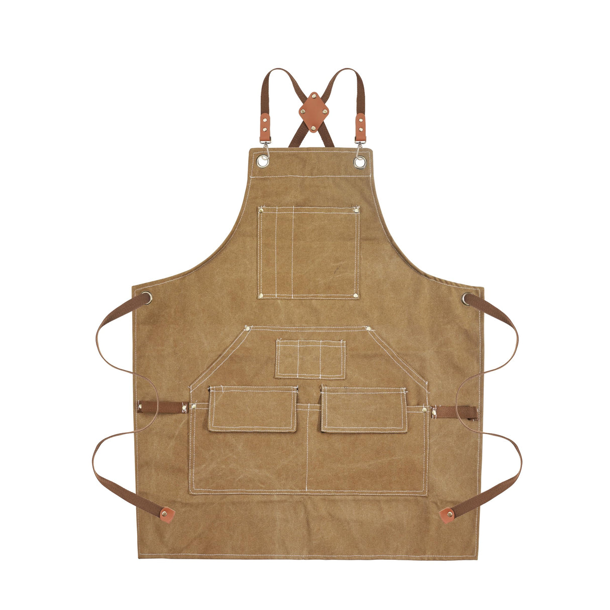 Yxiang Woodworking Apron for Men,Work Apron with 11 Tool Pockets Heavy Duty Waxed Canvas Workshop Tool Aprons Yxiang