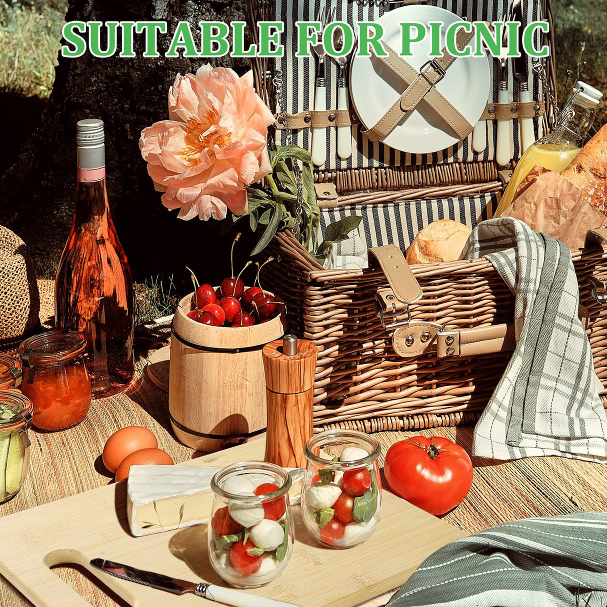 Bamboo Cutting Board Set of 12 Wood Chopping Boards with Handle Thick Cutting Board Kitchen and Dining Bulk Plain Bamboo Cutting Board for Engraving Eaasty