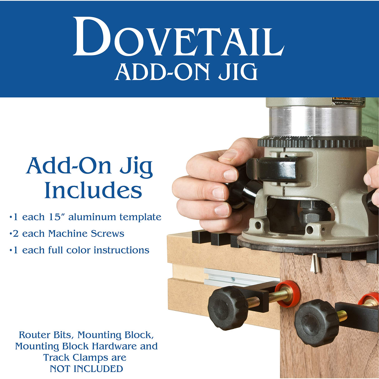 Peachtree Dovetail Jig Add-On Template Jig Only Peachtree Woodworking Supply