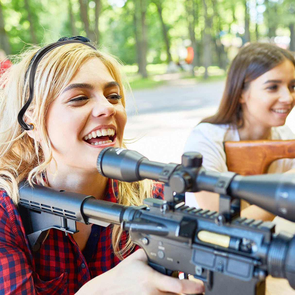 2 Pairs Soft Banded Silicone Reusable Washable Ear Plugs for Sleeping Swimming Noise Hearing Protection Earplugs Music Concerts Construction Shooting Quality Plugs by Rips