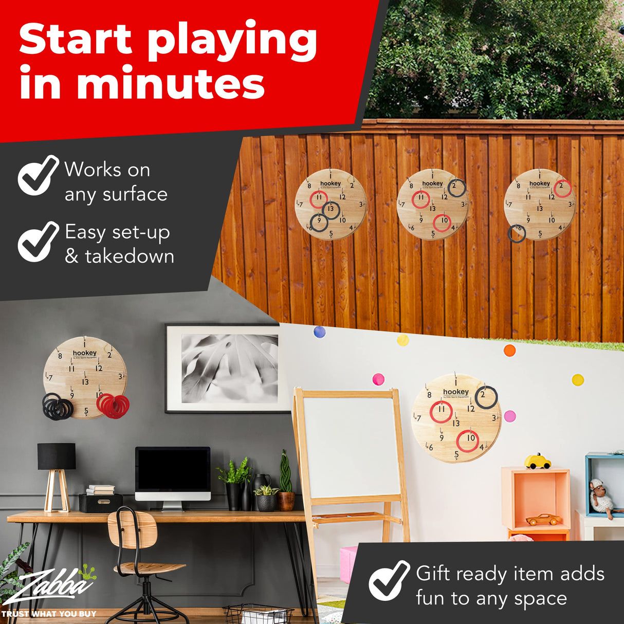 Elite Sportz Equipment Ring Toss Game - Games for Man Caves, Apartments, and Outdoor Fun - Gift for Adults and Kids - Indoor & Outdoor Games for Elite Sportz Equipment