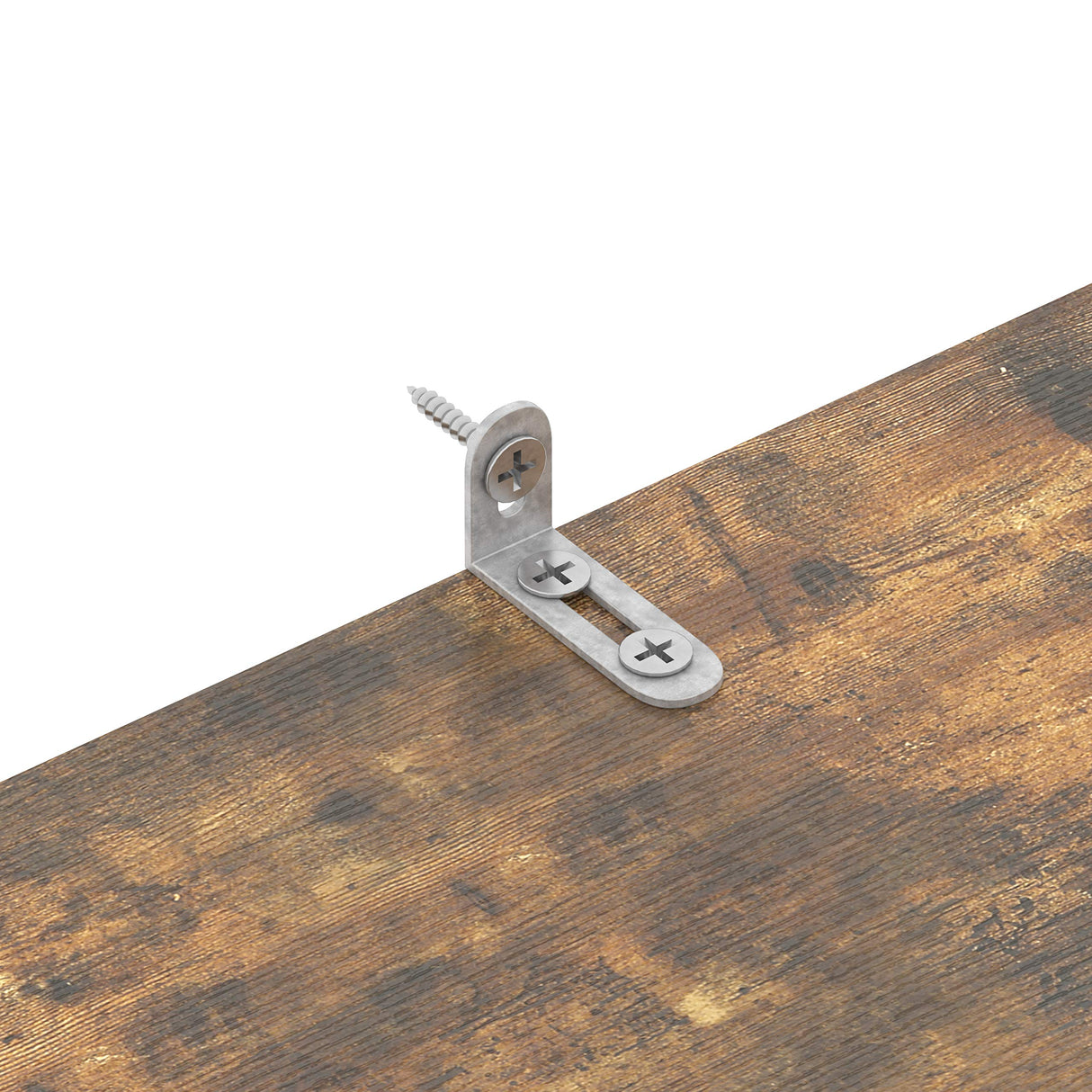 Yusong Rustic Brown 6-Tier S-Shaped Bookcase for Modern Home and Office Décor Yusong