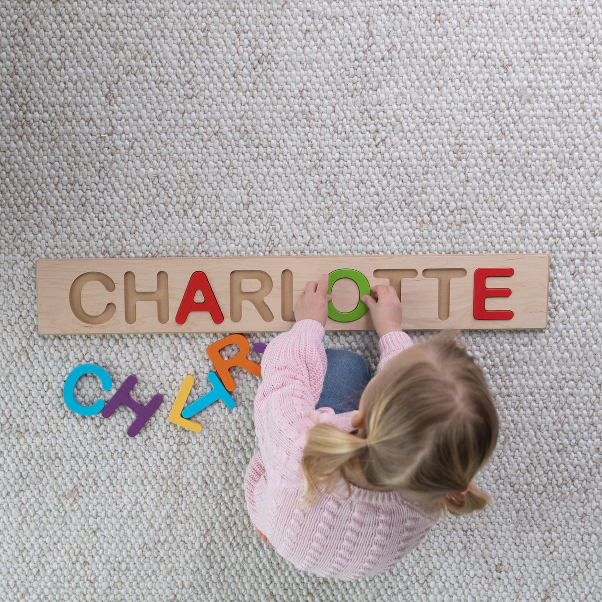 Fat Brain Toys Wooden Personalized Name Puzzle - Flat Rate up to 9 Letters Fat Brain Toys