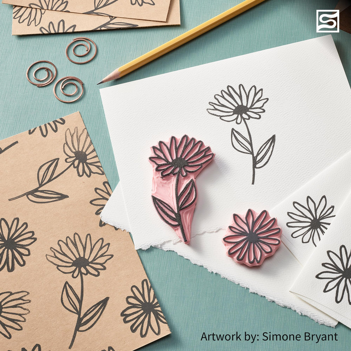 Speedball Block Printing Baren - Comfortable Wooden Handle, Made in the USA - 4 Inches Speedball