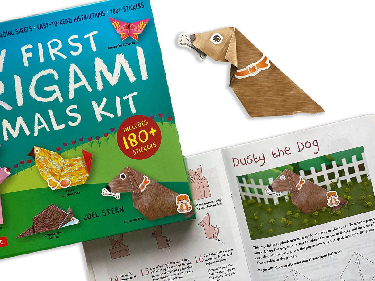 My First Origami Animals Kit: Everything is Included: 60 Folding Sheets, Easy-to-Read Instructions, 180+ Stickers Tuttle Publishing