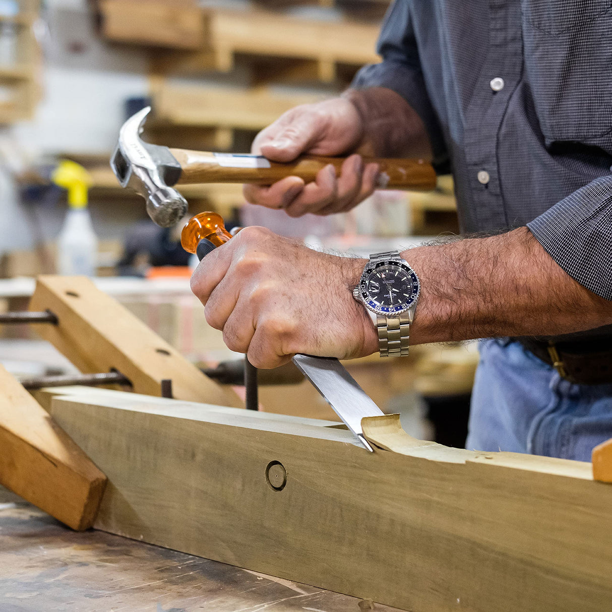 Buck Brothers 74818 Pro Full Tang Wood Chisel – 1-1/2" (38MM) Buck Knives