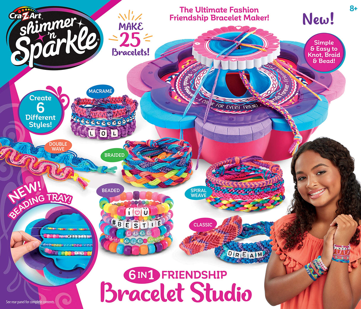 Cra-Z-Art Shimmer & Sparkle Ultimate Friendship Bracelet Maker Small Cra-Z-Art