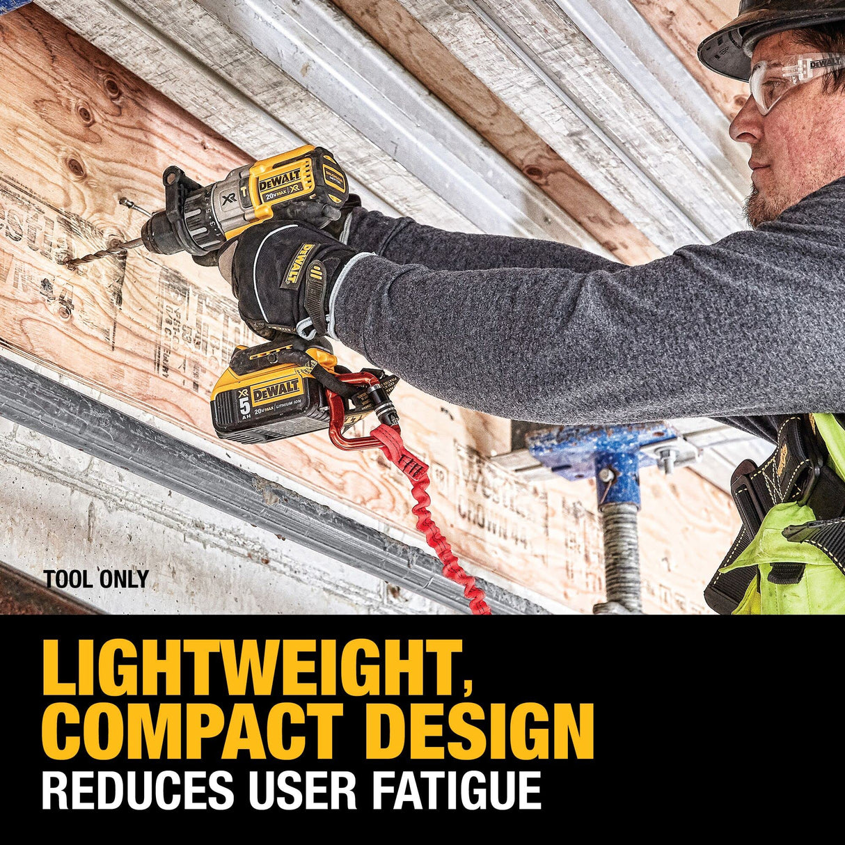 DEWALT 20V MAX XR Hammer Drill, Brushless, 3-Speed, Tool Only (DCD996B), Battery Powered, Yellow/Black DEWALT