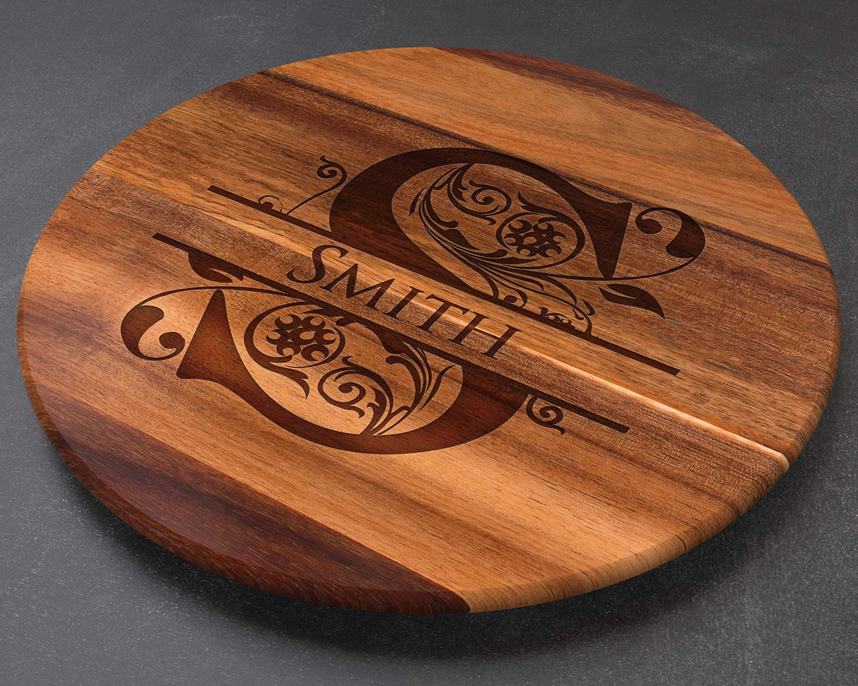 Personalized Gift for Mom, Lazy Susan, Engraved Wood Gift, Personalized Lazy Susan, Mothers Day gift, Anniversary Gift, Mom Gift, Wife Gift, Lazy The Sinclair Company