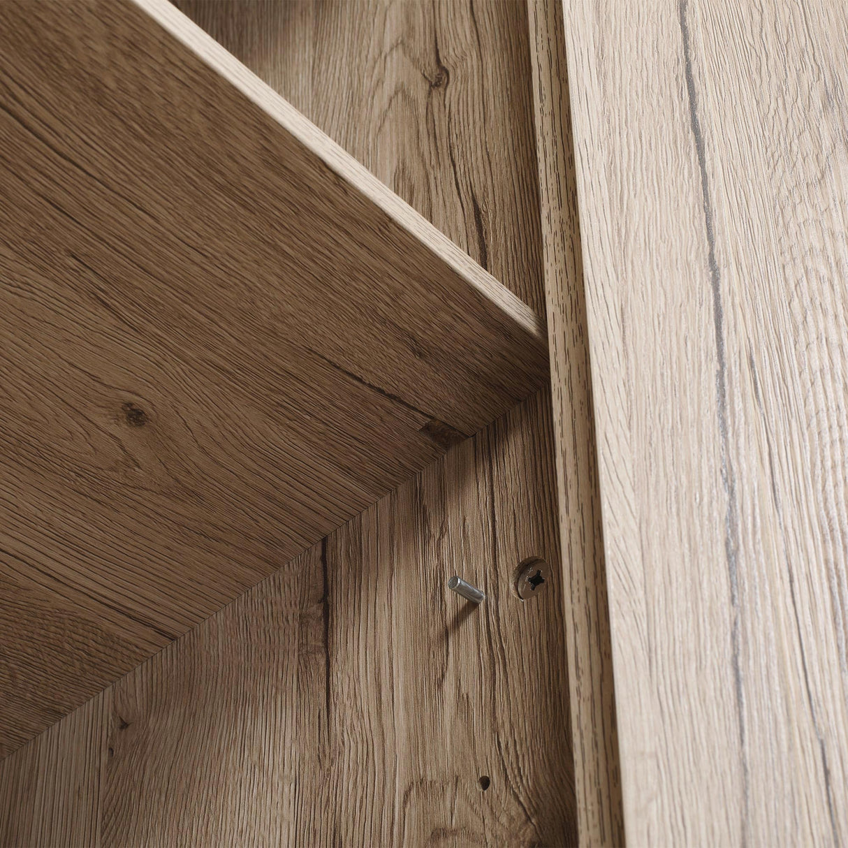 HOMCOM 72" Freestanding 4-Door Kitchen Pantry, Storage Cabinet Organizer with 4-Tiers, and Adjustable Shelves, Natural HOMCOM