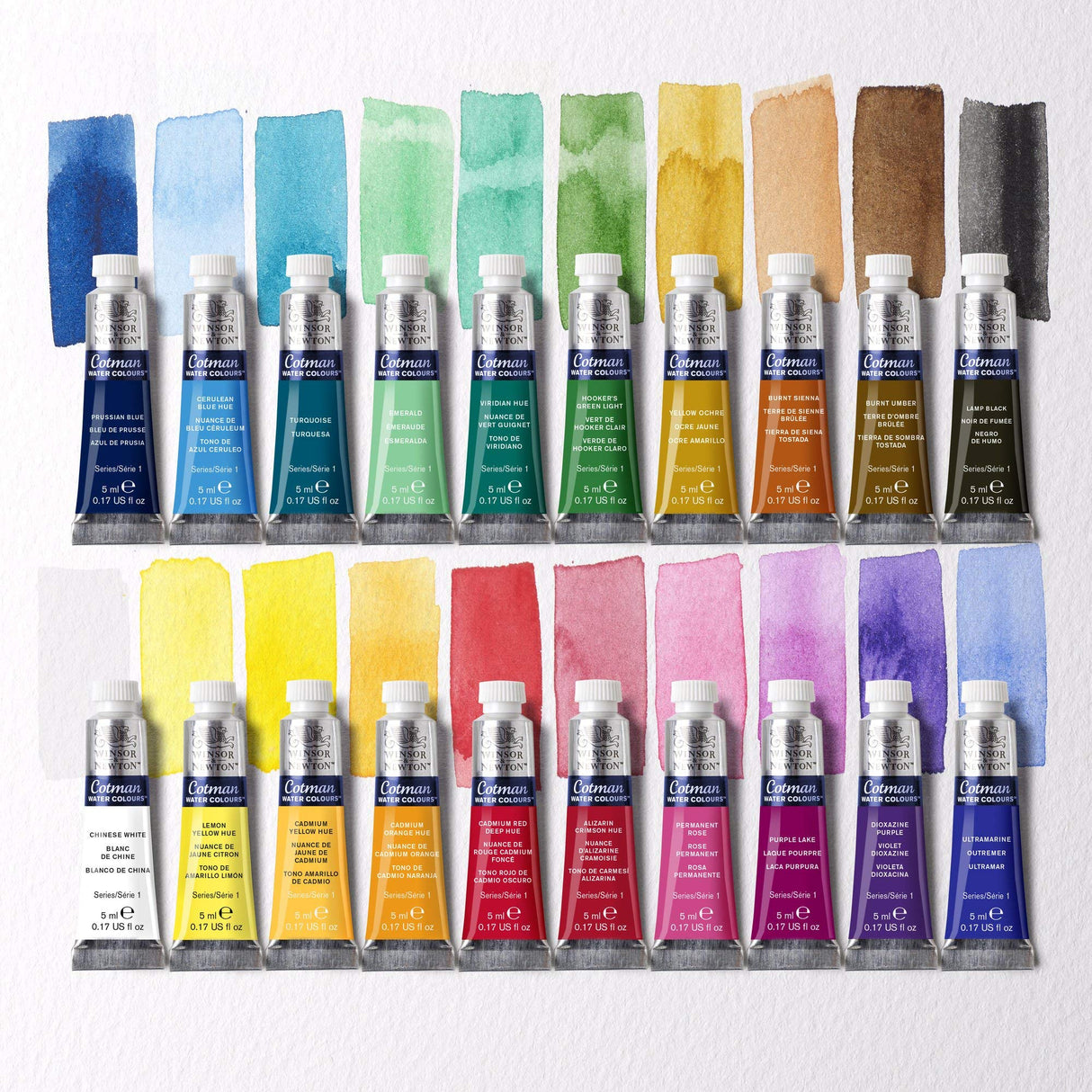 Winsor & Newton Cotman Watercolor Paint Set, 20 Colors, 5ml (0.17-oz) Tubes Winsor & Newton
