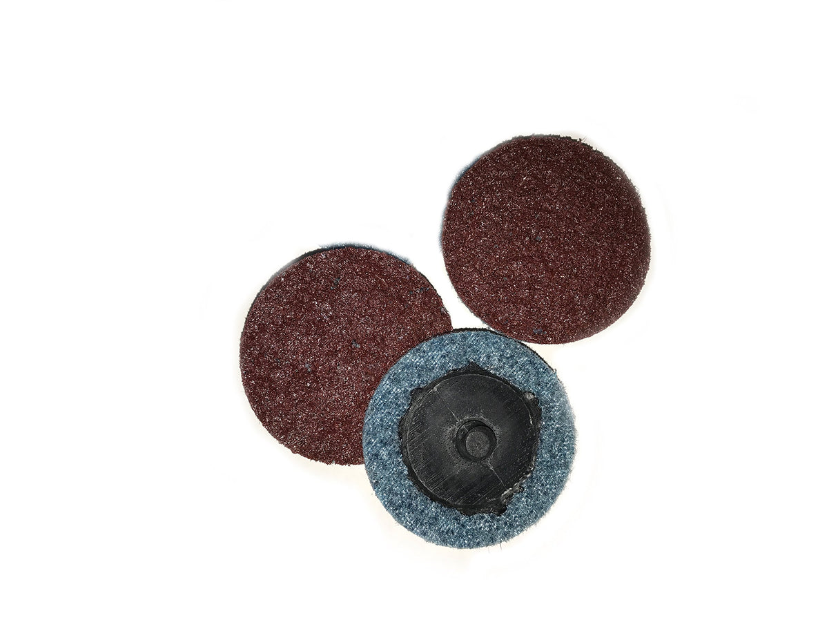 Sungold Abrasives 74906 Medium Non Woven Fast-Cut Surface Conditioning Type-R Quick Change Disc, 2", Maroon 25/Box Sungold Abrasives
