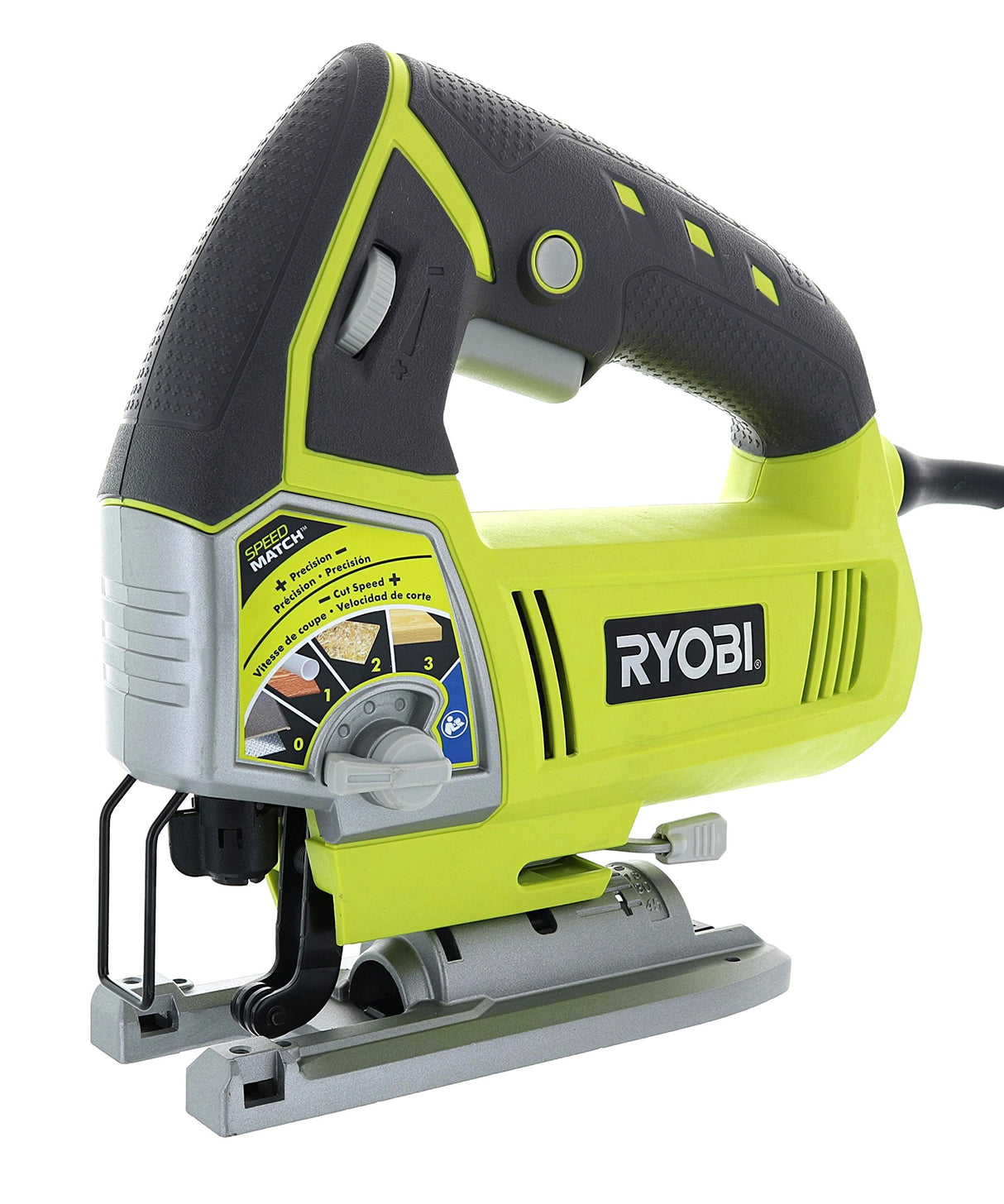 Ryobi JS481LG 4.8 Amp Corded Variable Speed T-Shank Orbital Jig Saw w/ Onboard LED Lighting System Ryobi