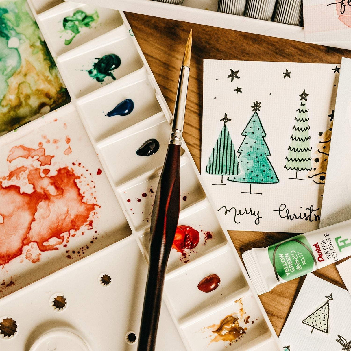 9 Pieces Fine Detail Paint Brush Miniature Mini Paints Brush Set for Acrylic, Watercolor WoodArtSupply