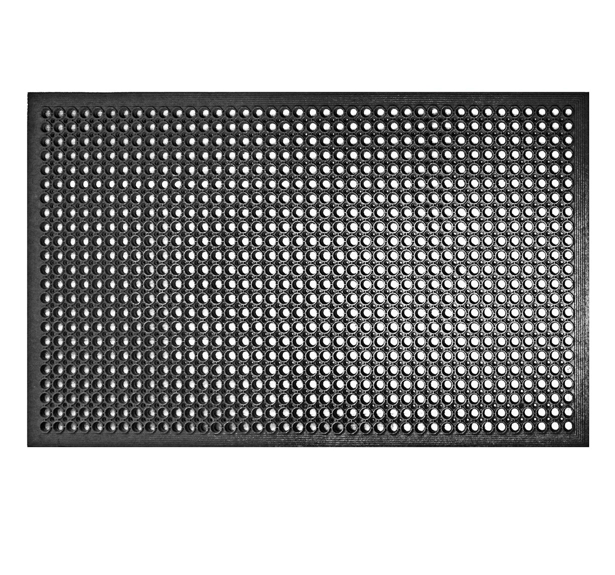 New Star Foodservice 533517 Commercial Grade Grease Resistant Anti-Fatigue Rubber Floor Mat, 36" x 60", Black New Star Foodservice