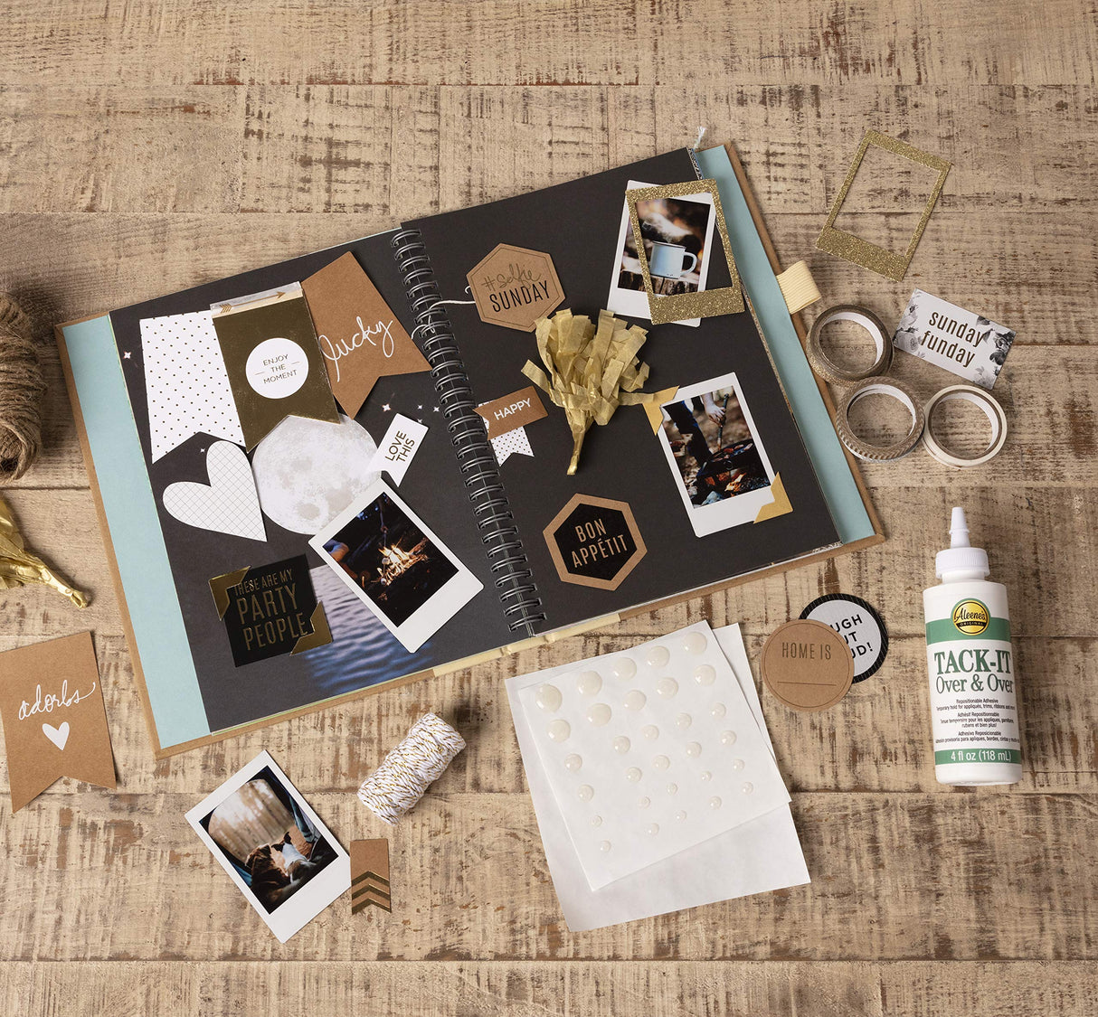 Aleene's 29-2 Tack-It Over & Over Liquid Glue 4oz, Clear Aleene's