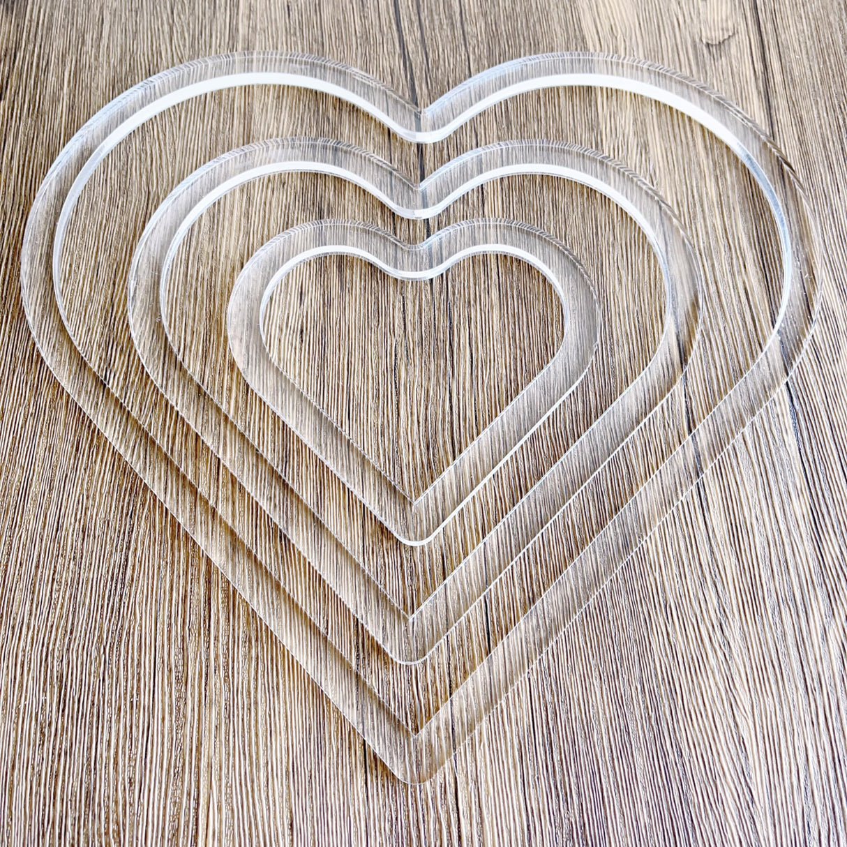 3 Hearts Nesting Valet Tray Router Template, Router Jig, Woodworking Template, Craft Template Phocaea