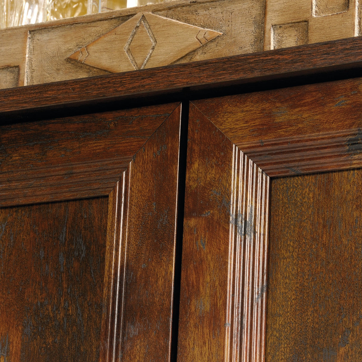 Sauder Viabella Storage Cabinet, Curado Cherry finish Sauder