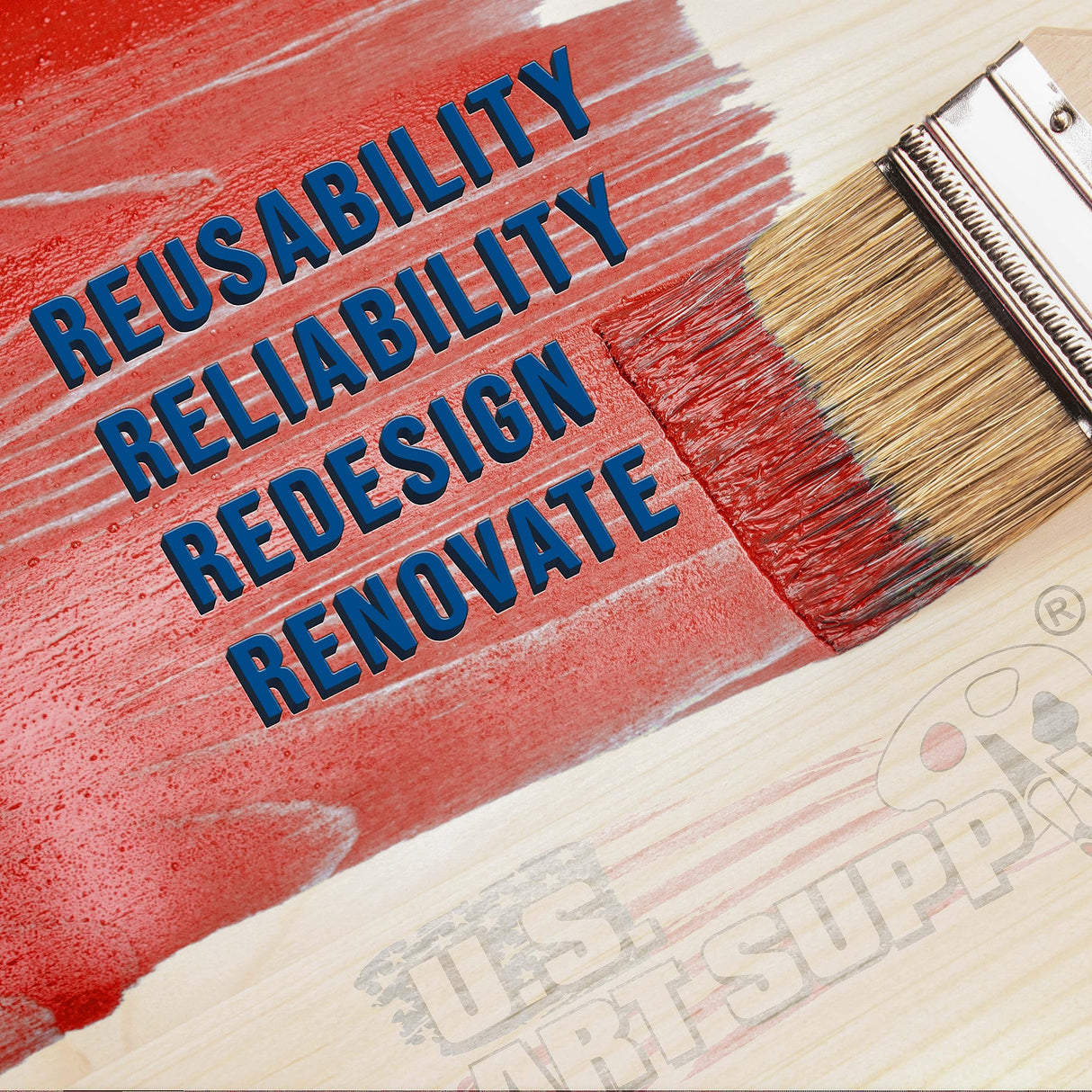 U.S. Art Supply 72 Pack of 1 inch Paint and Chip Paint Brushes for Paint, Stains, Varnishes, Glues, and Gesso U.S. Art Supply