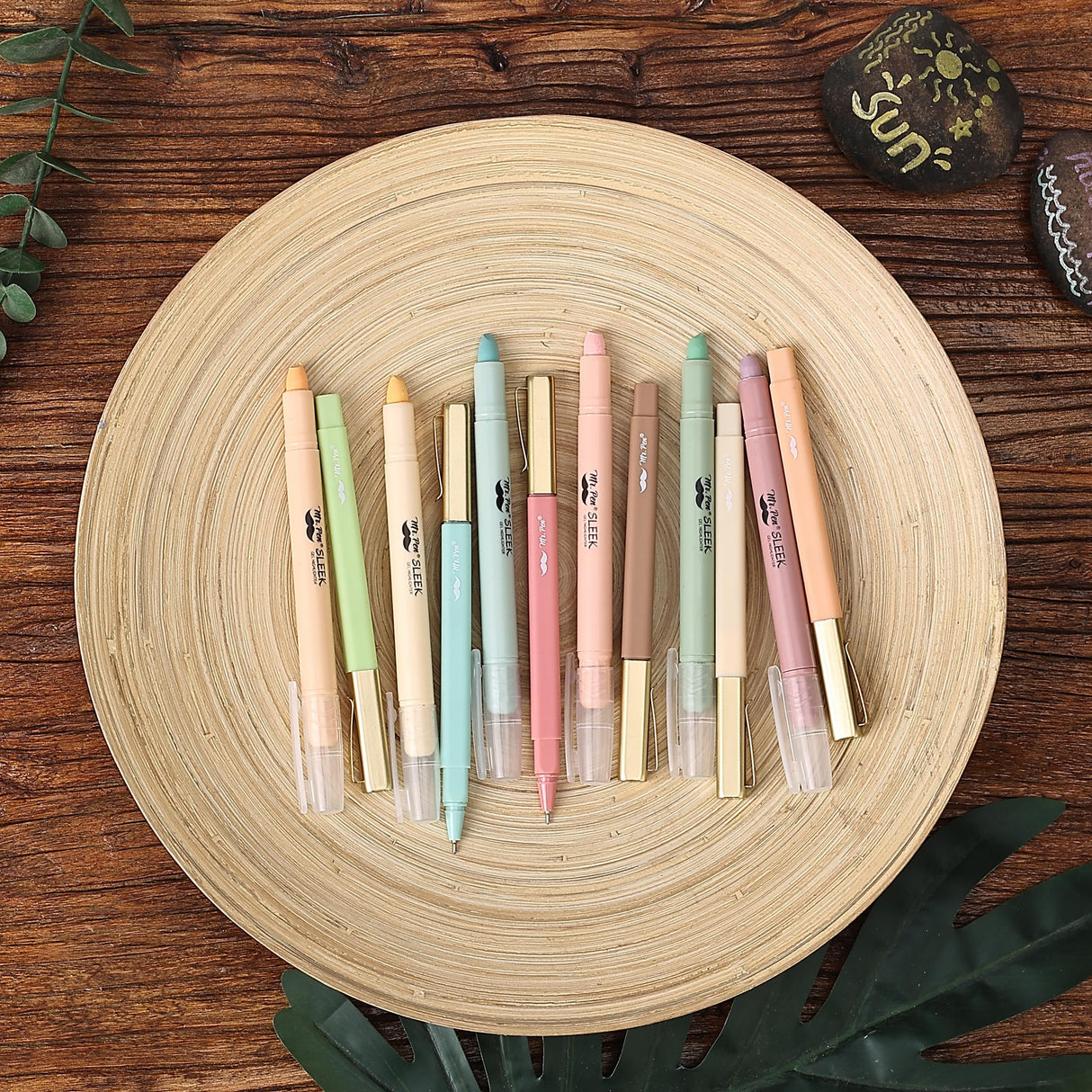 Mr. Pen- Aesthetic Gel Highlighters and Pens No Bleed, 12 Pack, Pastel Colors Bible Highlighters and Pens No Bleed, Bible Pens No Bleed Through, Mr. Pen