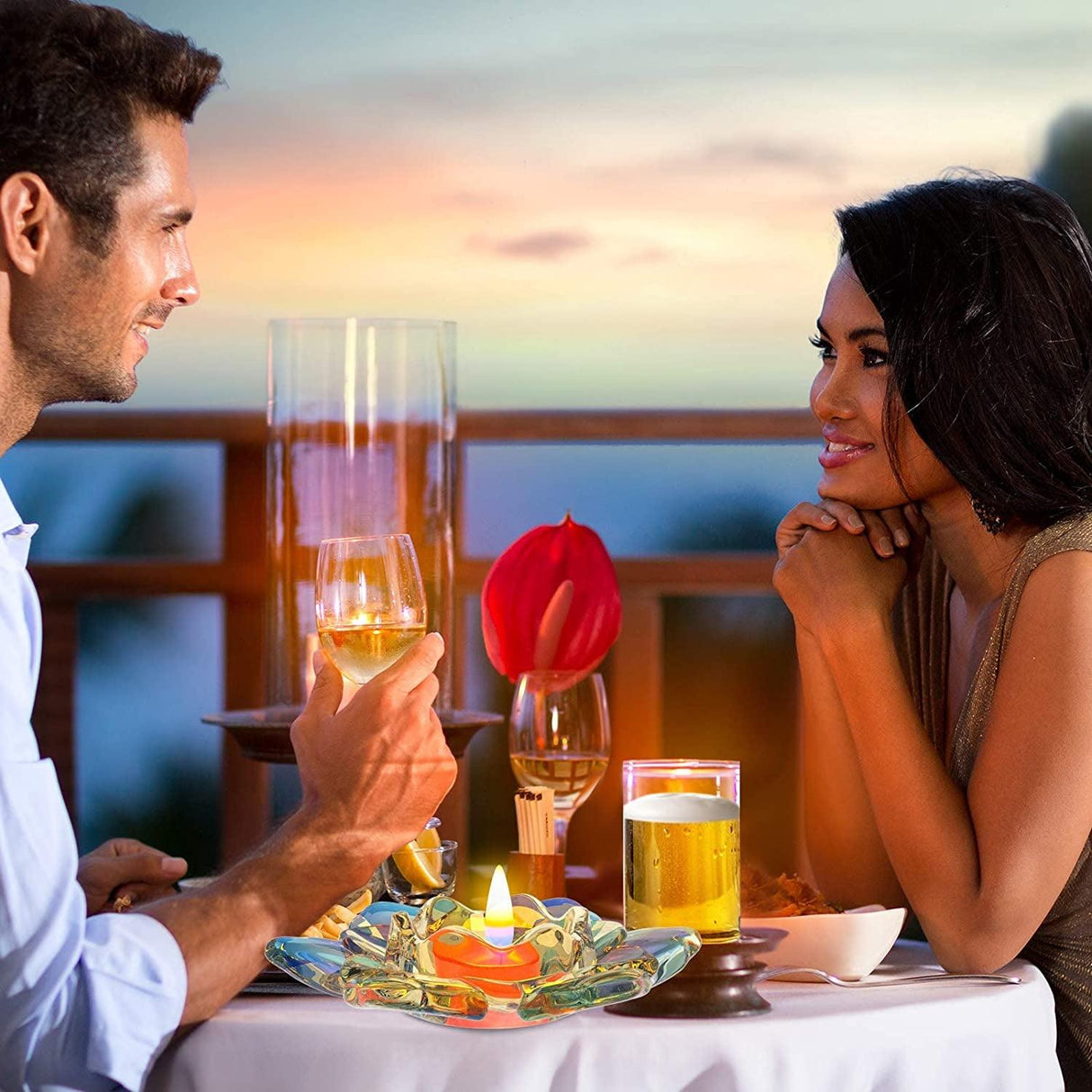 Lotus Tealight Candles Holders Resin Mold, Flower Candlestick Epoxy Casting Silicone Molds for DIY Jewelry Box, Trinket Container, Candy Box Home WoodArtSupply