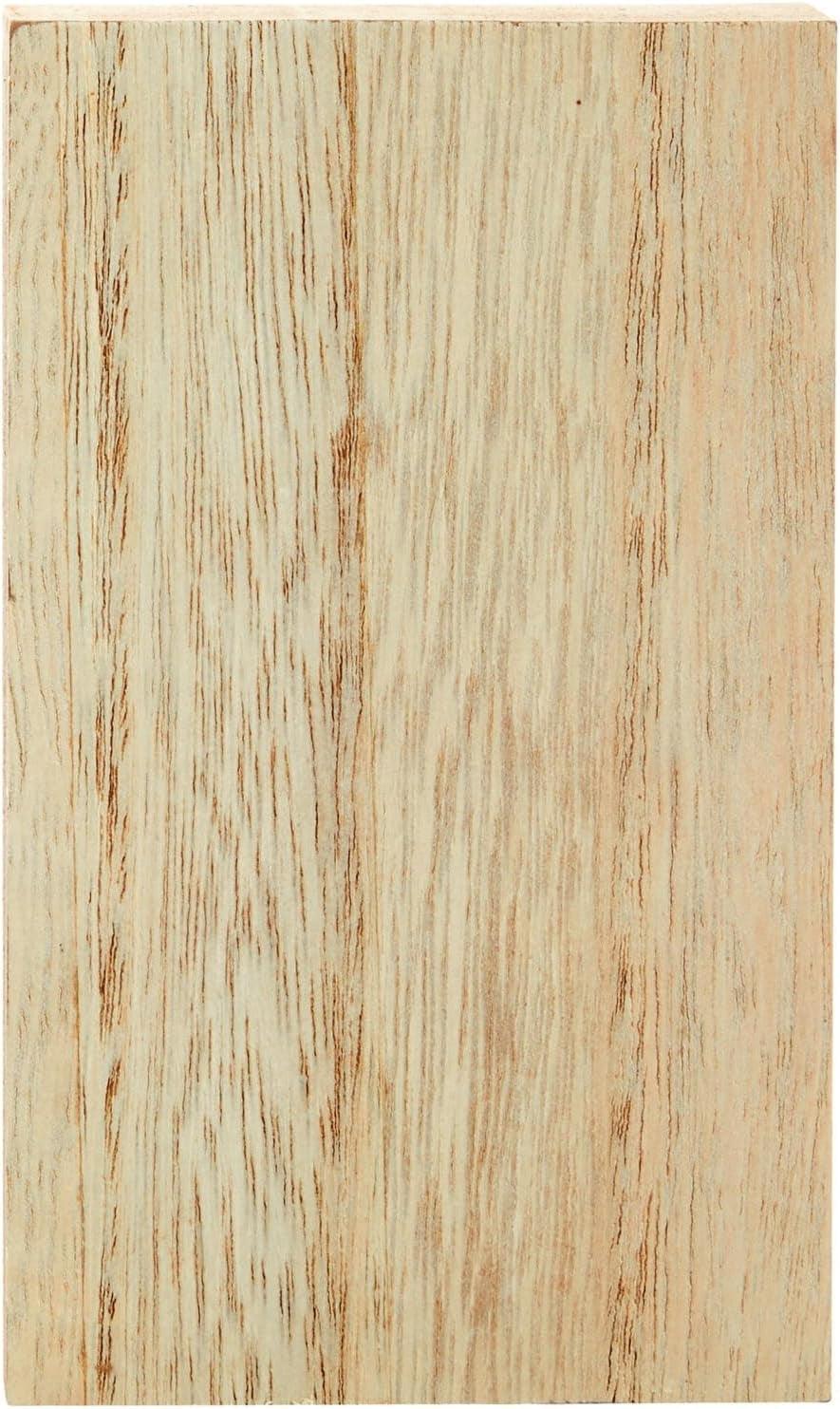4 Pack Unfinished MDF Wooden Boards for Crafts, 1 Inch Thick Rectangle Wooden Blocks (5 X 3 In) WoodArtSupply