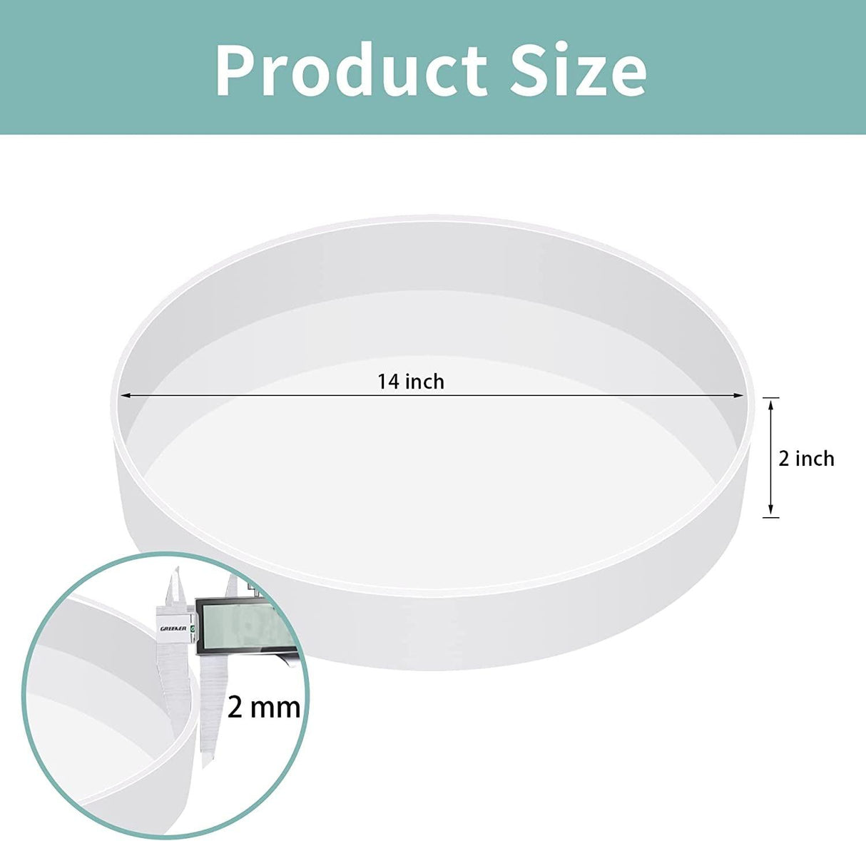 Extra Large Resin Table Mold 14 Inch round Silicone Epoxy Resin Molds for River Table, DIY Crafts,Cutting Board, Desktop Decoration WoodArtSupply