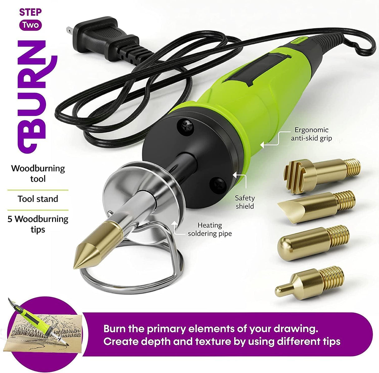 Beginners Wood Burning Kit for Kids and Teenage Boys & Girls - Cool Gifts for Boy or Girl Craft Projects WoodArtSupply