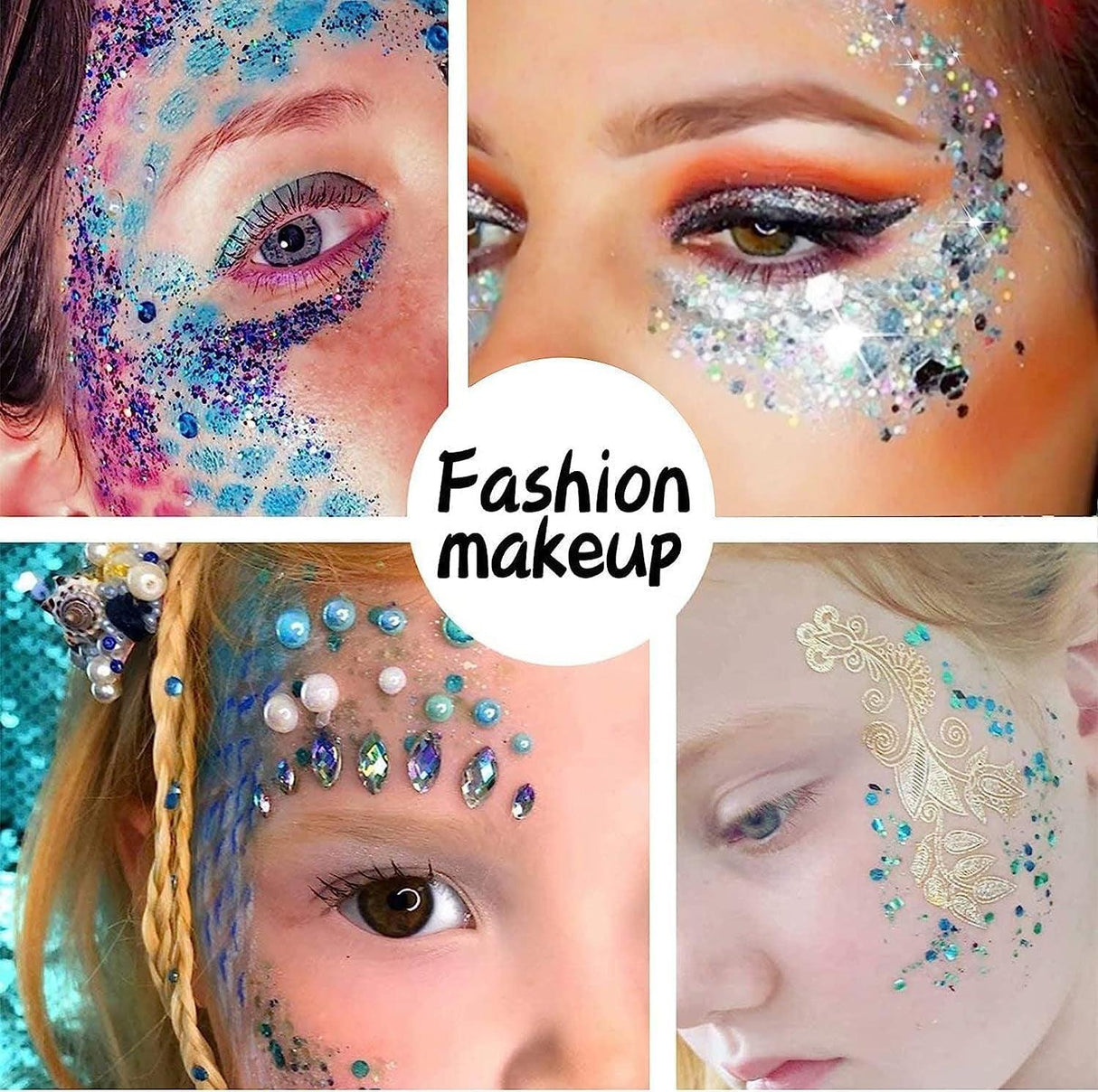 Pack of 24 Colors Chunky and Fine Glitter Mixed,,Nail Art Face Body Hair Iridescent Sequins Loose Glitter,Diy Epoxy Resin Craft Slime Tumbler Making WoodArtSupply