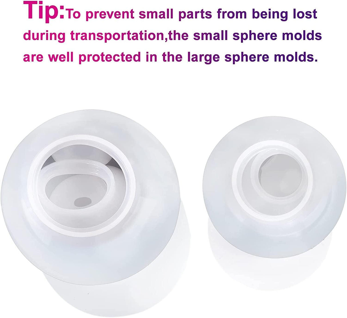 8Pcs Sphere Resin Molds Silicone, Upgraded 3D Seamless Ball Shapes Silicone Molds for Resin Casting, Large Globe Epoxy Resin Molds for Home Decor, WoodArtSupply