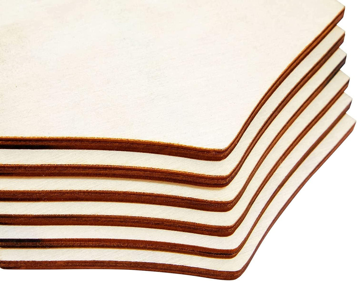 Unfinished Wood Cutout - 6-Pack Cross Shaped Wood Pieces for Wooden Craft DIY Projects, Sunday School, Church, Home Decoration, 11.8 X 8.8 X 0.188 WoodArtSupply