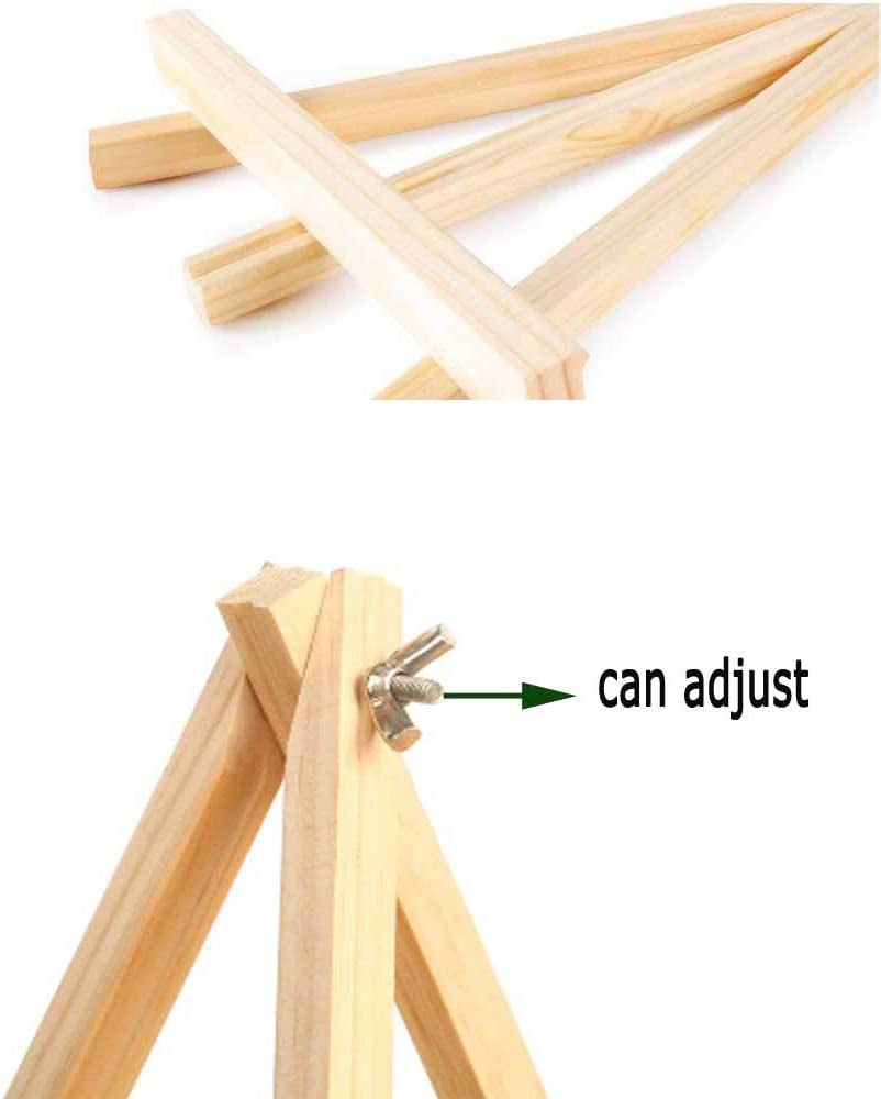 9.4 Inches Tall Wood Easels Set of Tabletop Display Easels, Art Craft Painting Easel Stand for Artist Adults Students (6Pack) WoodArtSupply
