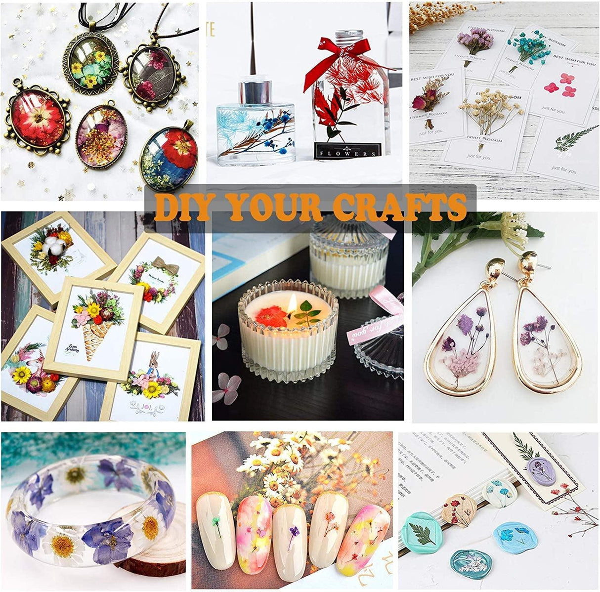 92 Pcs Purple Dried Pressed Flowers Real Natural Leave Petals for DIY Resin Candle Jewelry Nail Crafts WoodArtSupply