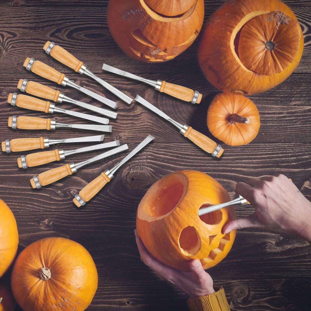 24Pcs Wood Carving Chisel Set Wood Carving Kit Including Small and Large Size Wood Carver Set WoodArtSupply