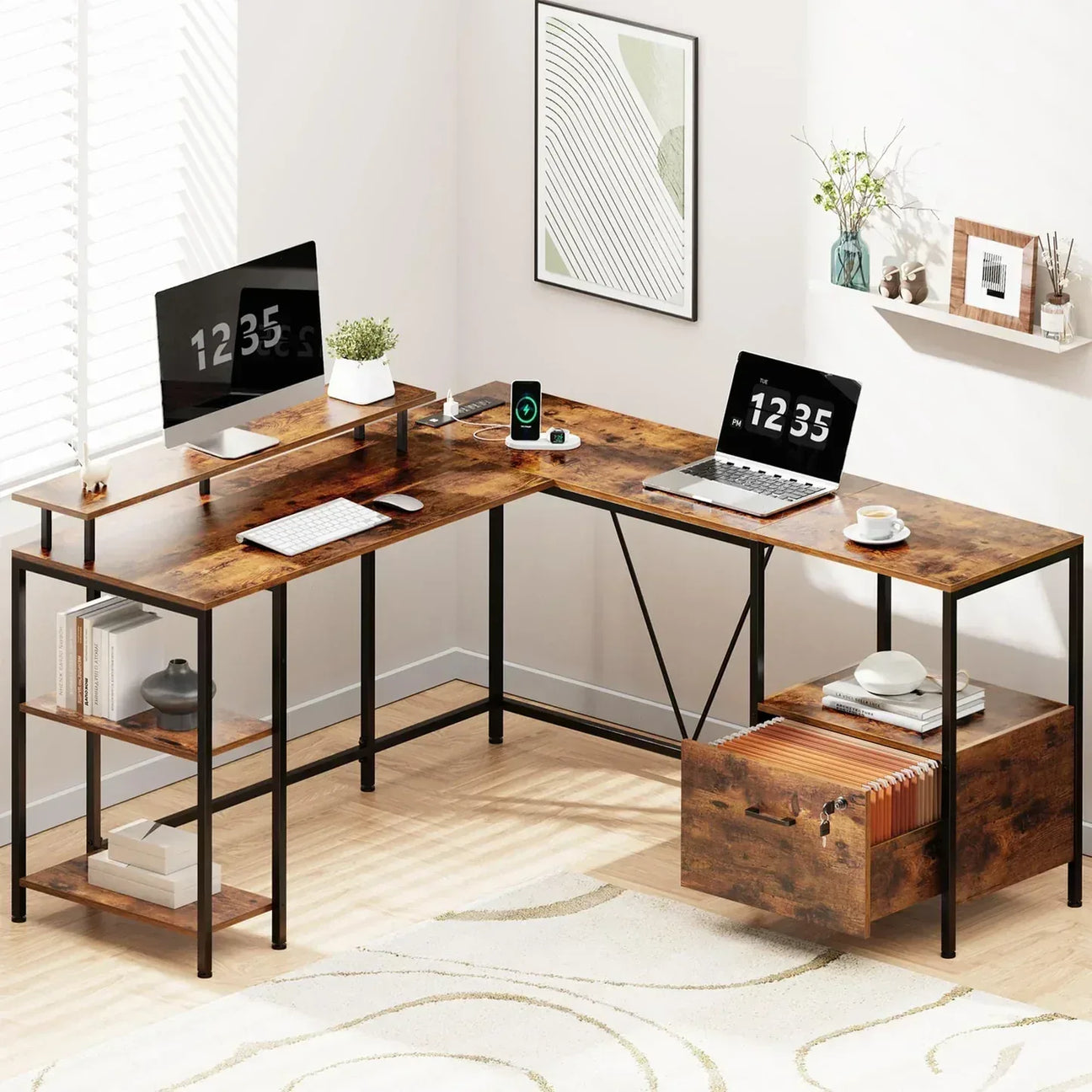 Computer desks | Home Office Table - WoodArtSupply