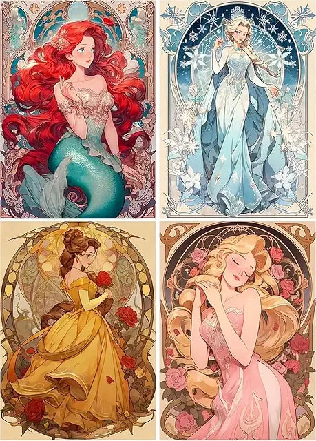 Princess Paint by Numbers - WoodArtSupply