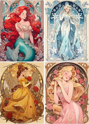 Princess Paint by Numbers - WoodArtSupply