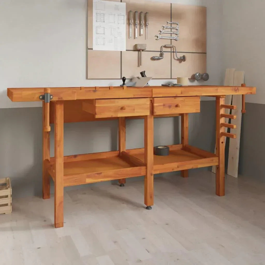 Work Benches | Wood Garage Storage Table - WoodArtSupply