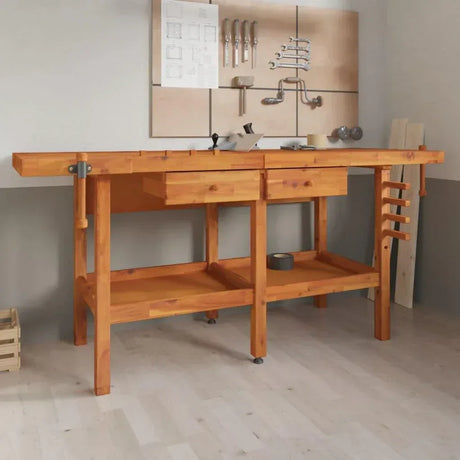 Work Benches | Wood Garage Storage Table - WoodArtSupply