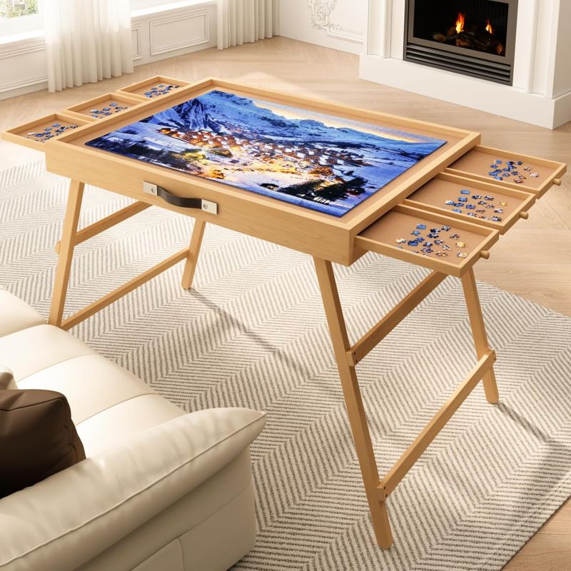 Jigsaw Puzzle Tables - WoodArtSupply